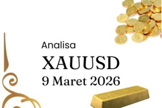 analisa xauusd hari ini senin 9 maret 2026